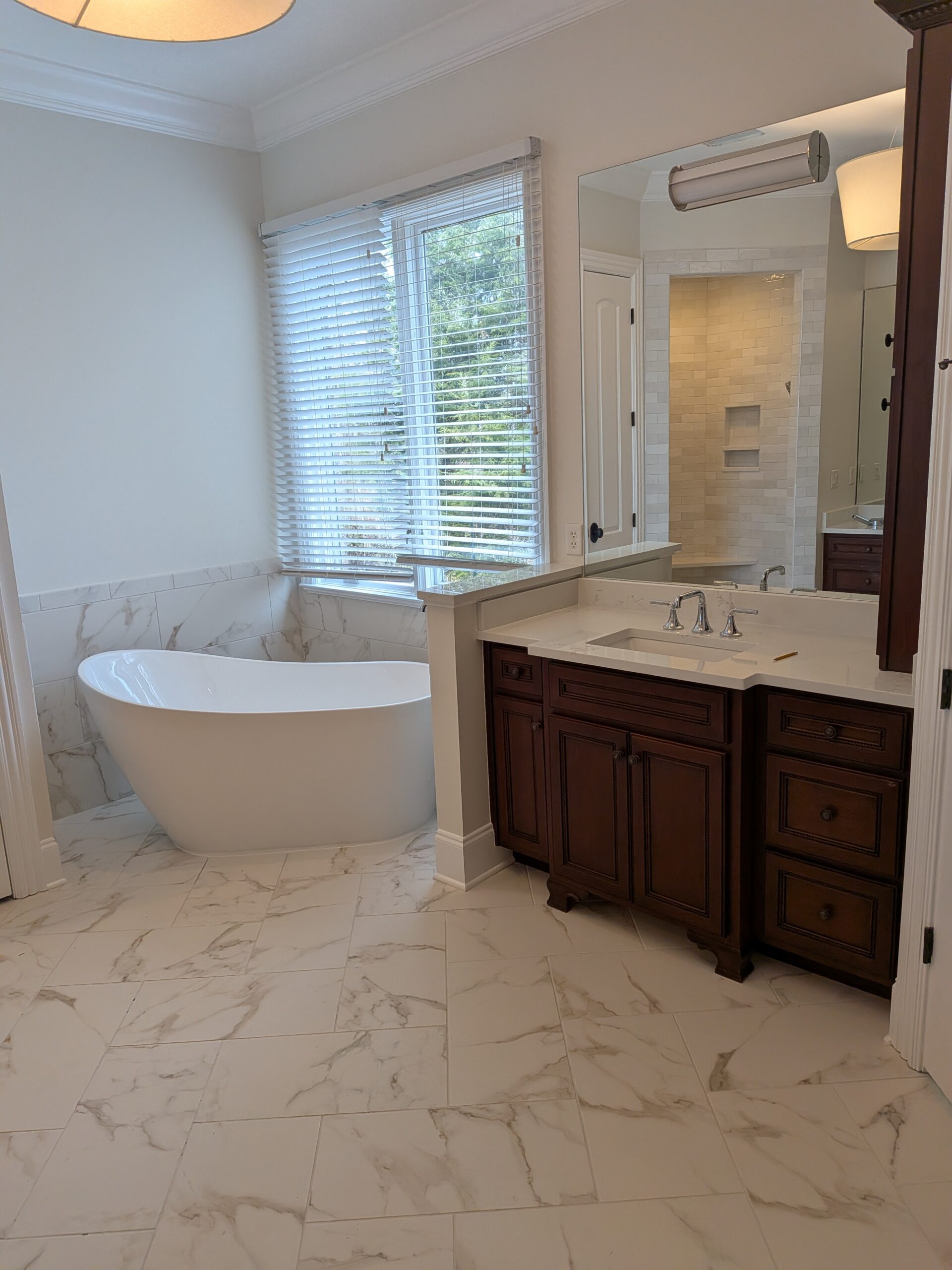 High-end luxury bathroom plumbing and custom fixture installation in Chattanooga TN by Piper's Plumbing
